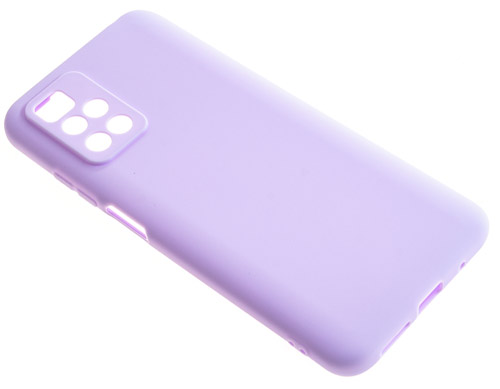 фото Чехол tpu case матовый для xiaomi redmi 10 сиреневый pc