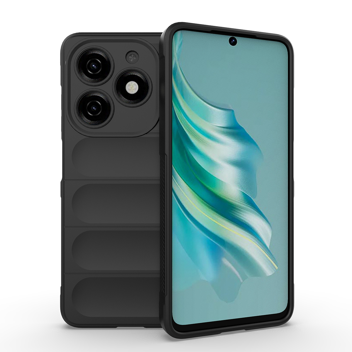 

Противоударный чехол Flexible Case для TECNO Spark 20, черный, Flexible Case
