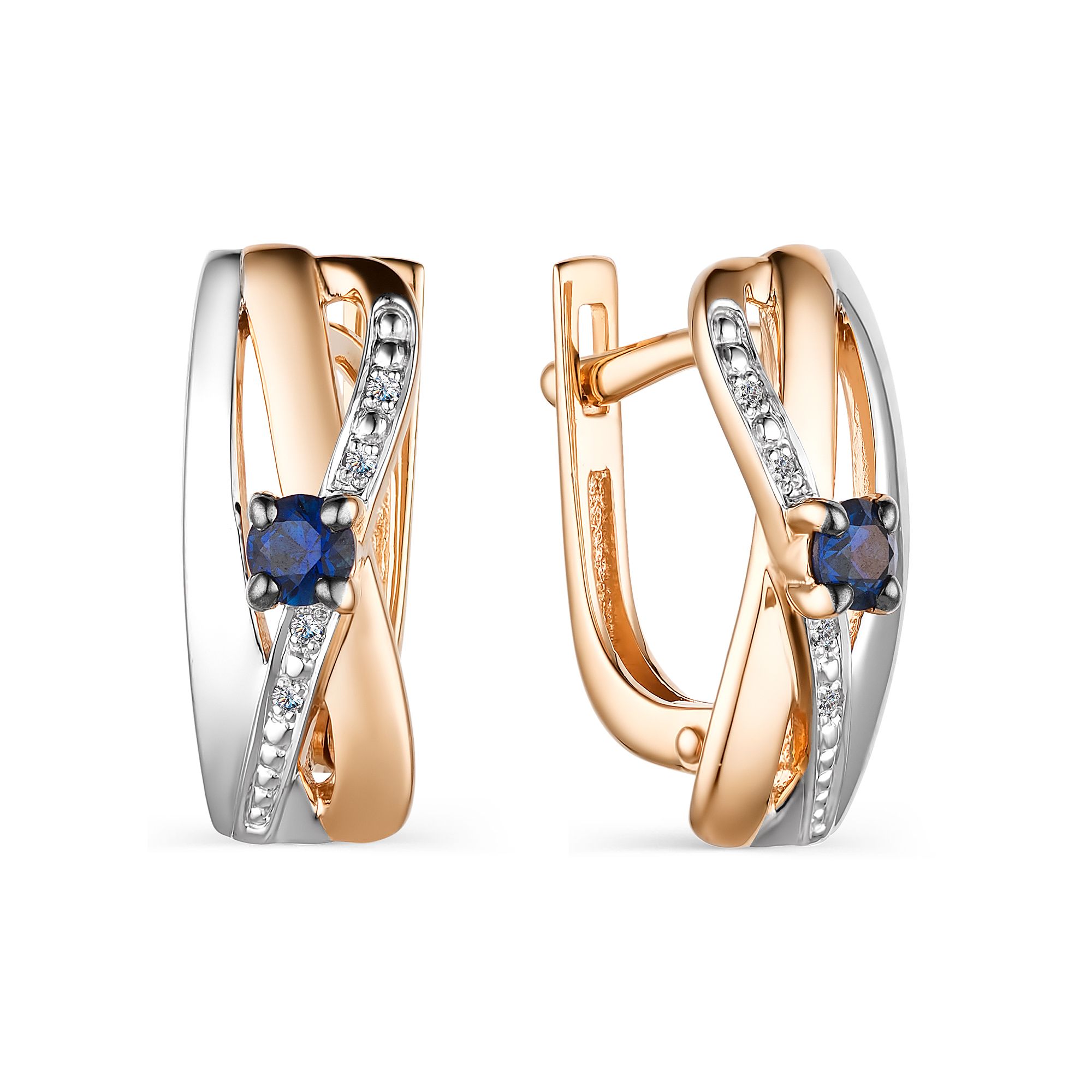 

Серьги из красного золота с бриллиантом АЛЬКОР 23836-102, 23836-102