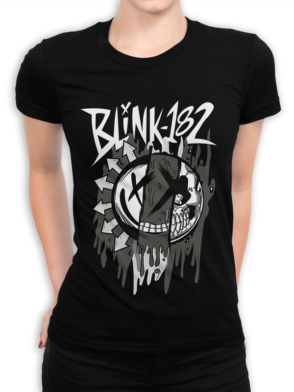 фото Футболка женская design heroes лого blink-182 черная 2xl