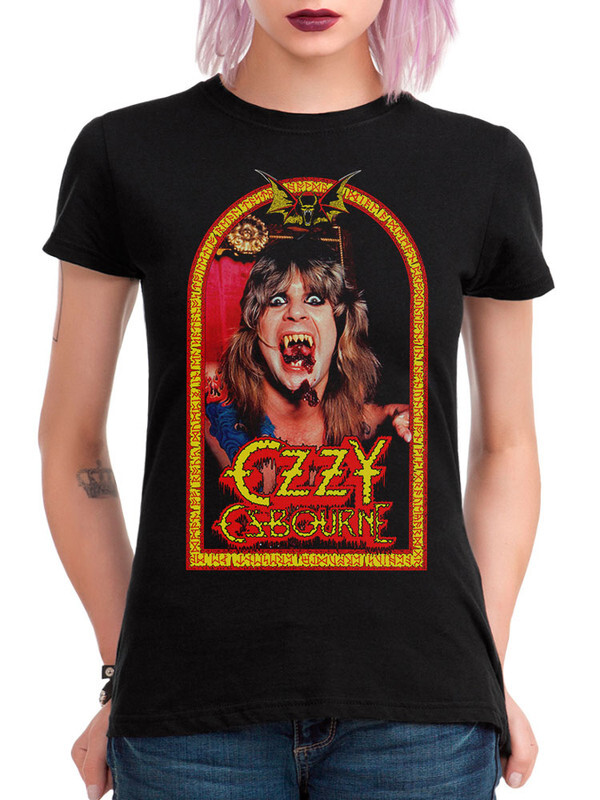 фото Футболка женская design heroes оззи осборн - ozzy osbourne черная 2xl