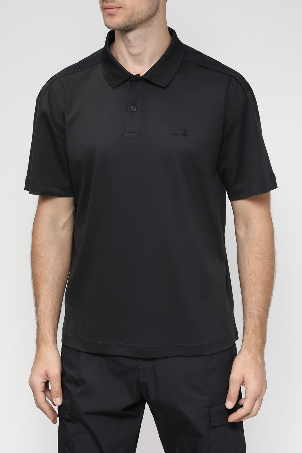 

Футболка мужская Calvin Klein K10K111195 черная L, Черный, K10K111195