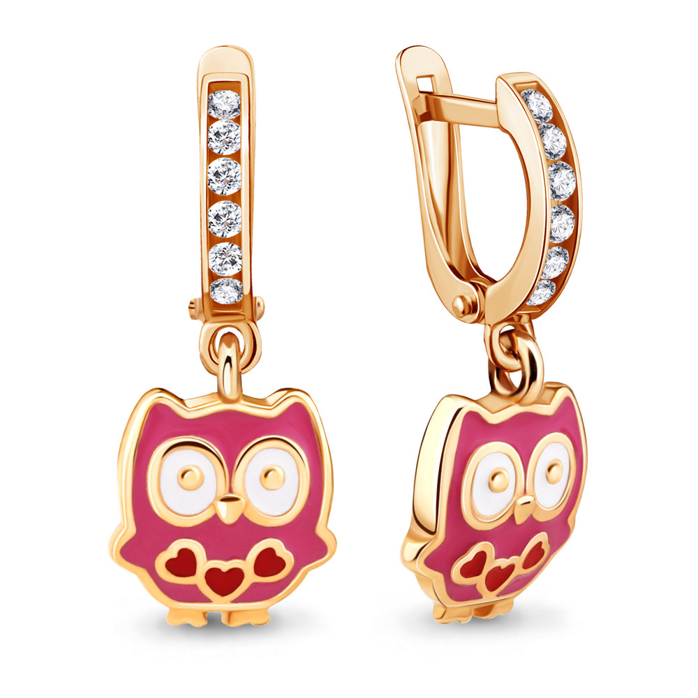 

Серьги из серебра с фианитом Aquamarine 46542А_925_з, 46542А_925_з