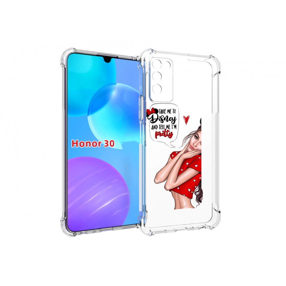 

Чехол MyPads Девушка-Мини женский для Huawei Honor 30 Lite, Tocco