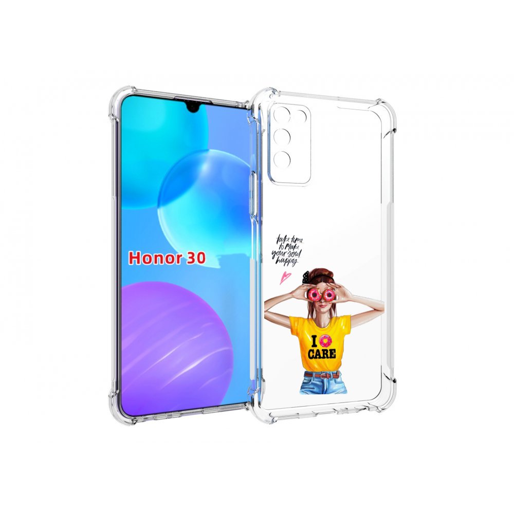 

Чехол MyPads Девушка-с-пончиками женский для Huawei Honor 30 Lite, Tocco