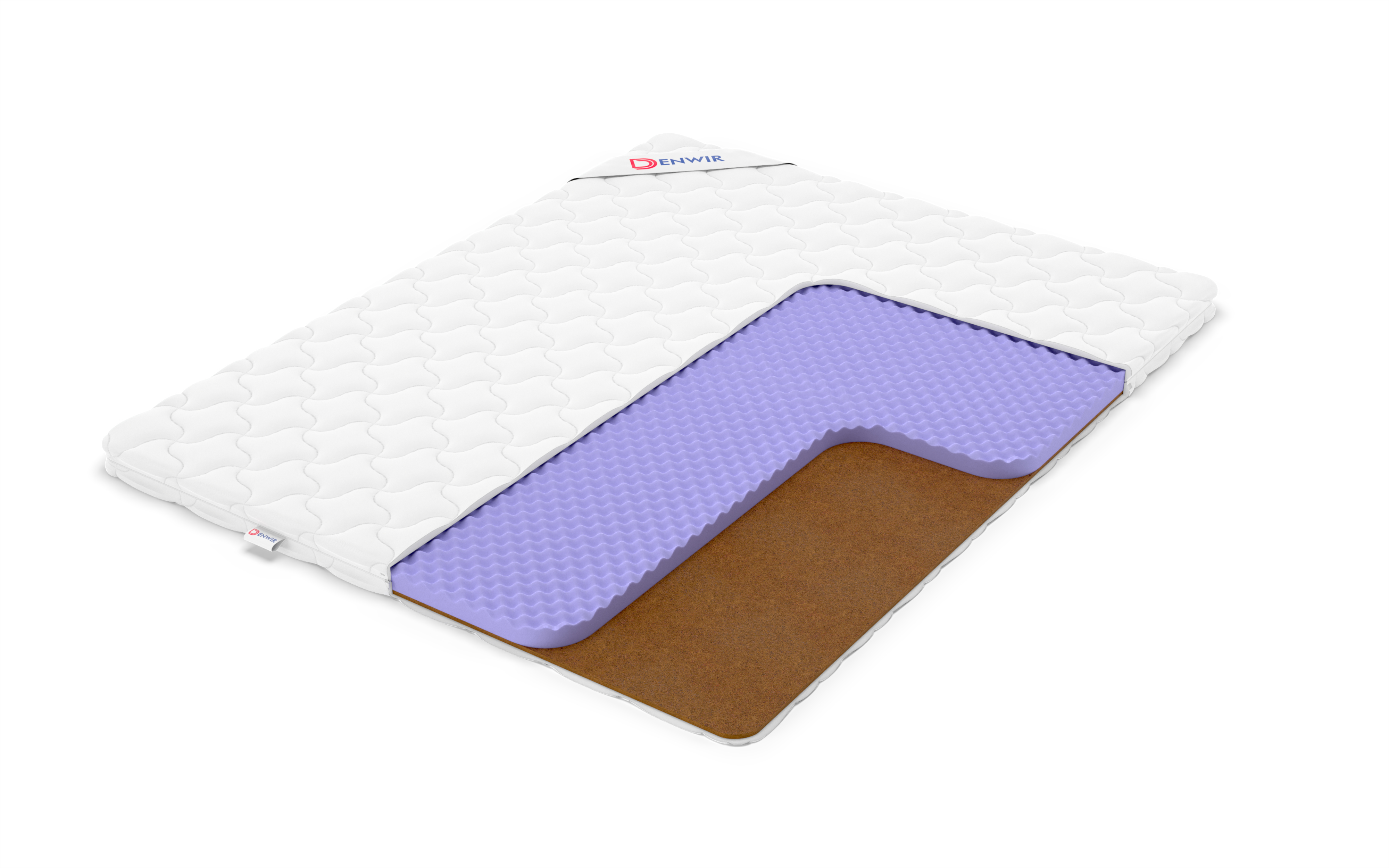 

Матрас-топпер Denwir COMFORT FIVE HARD 6 65х130, 6 см, Белый, COMFORT FIVE HARD 6