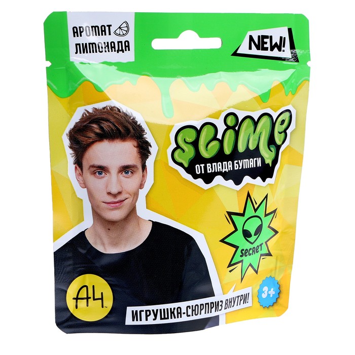 

Волшебный мир Игрушка для детей ТМ Slime, зеленый, 80 г, Влад А4
