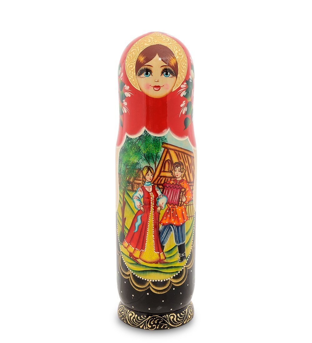 

Футляр для бутылки Антонина и гармонист, Красный;черный