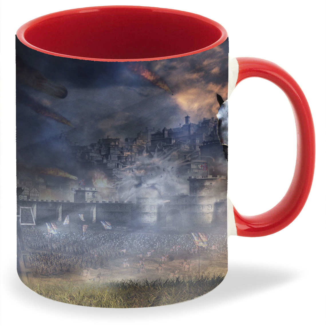 фото Кружка coolpodarok medieval 2 total war рыцарь на коне щит герб