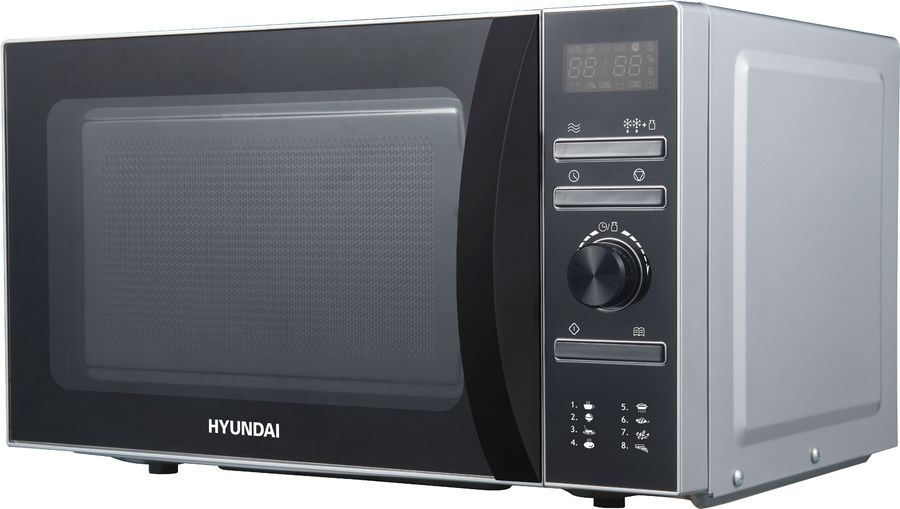 Микроволновая печь соло HYUNDAI HYM-D3026 серебристый микроволновая печь соло samsung ms23k3513as серебристый