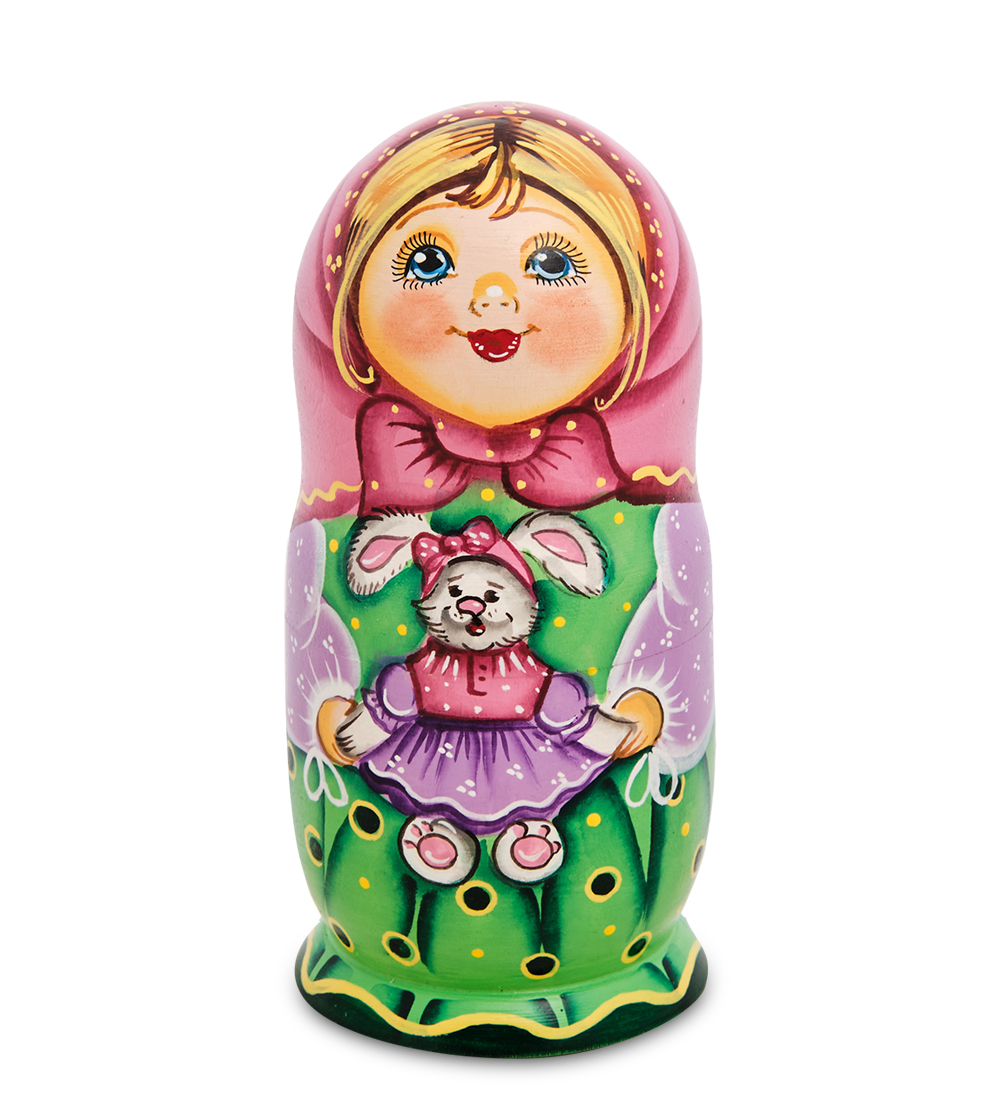 

Матрешка Настенька и зайка
