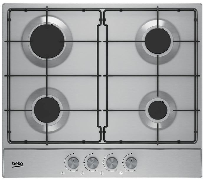 

Встраиваемая газовая панель Beko HIRG64224X Silver, HIRG64224X