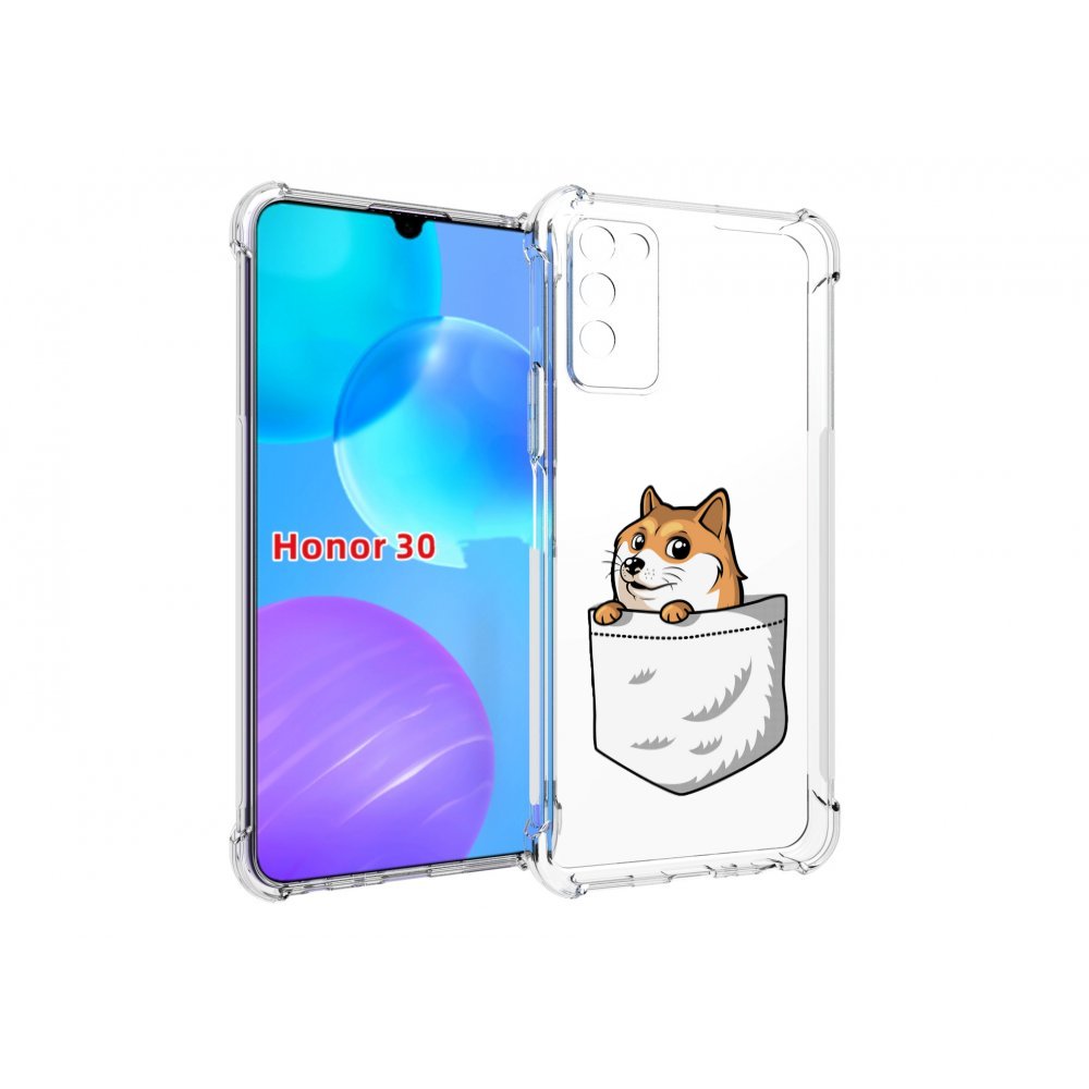 

Чехол MyPads Корги в кармане для Huawei Honor 30 Lite, Tocco