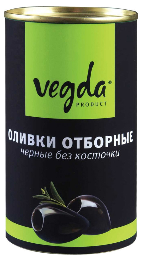 

Оливки Vegda product Черные без косточки отборные 345 г