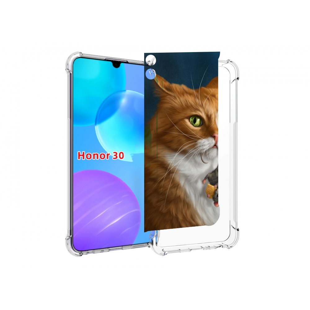 

Чехол MyPads Кот-и-мышь для Huawei Honor 30 Lite, Tocco