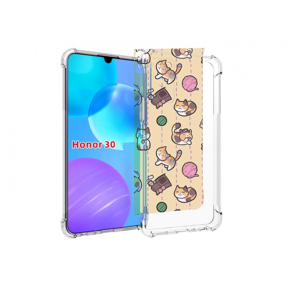 

Чехол MyPads Котики-клубочки для Huawei Honor 30 Lite, Tocco