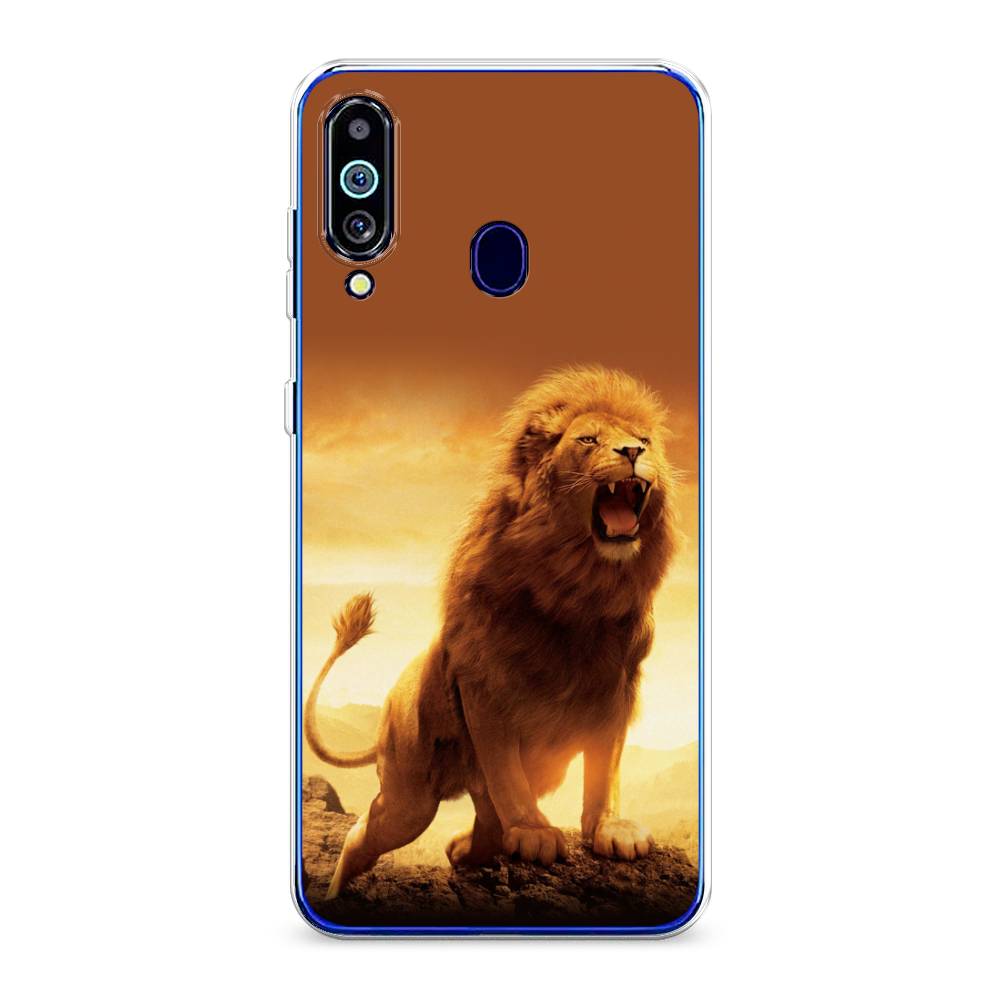 

Чехол на Samsung Galaxy M40 "Львиный рык", Коричневый;желтый;оранжевый, 28750-1