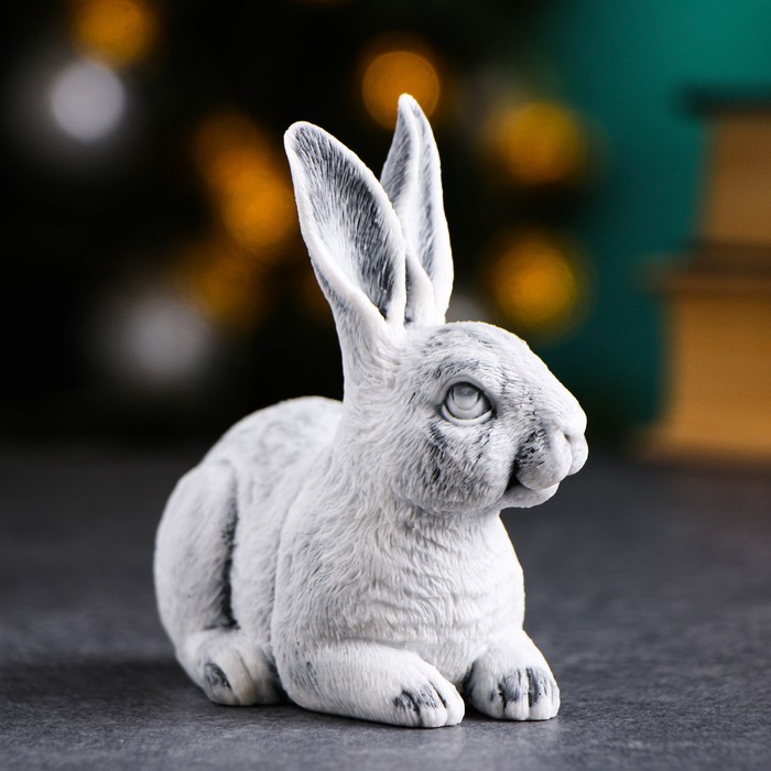 фото Сувенир "кролик ушастик" 9,5см сувениры из мраморной крошки