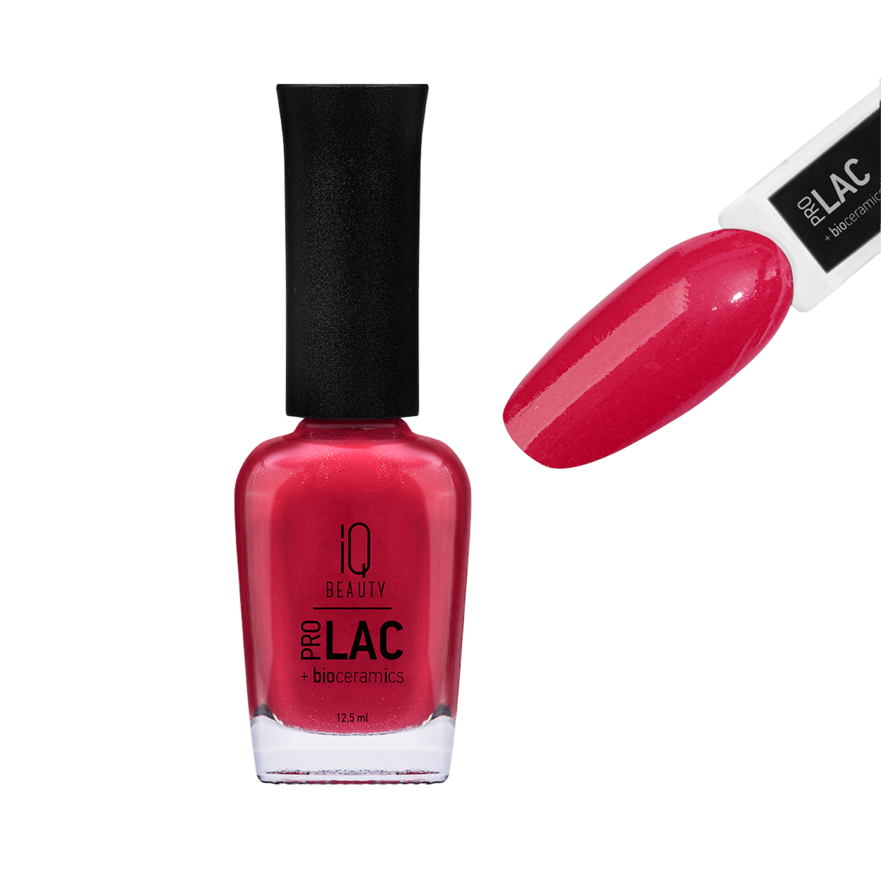 Лак для ногтей IQ Beauty ProLac  Bioceramics 075 Magenta crimson