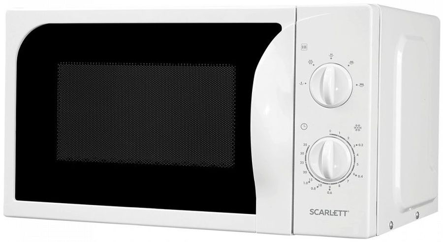 Микроволновая печь соло Scarlett SC-MW9020S08M белый гриль scarlett sc eg350m07