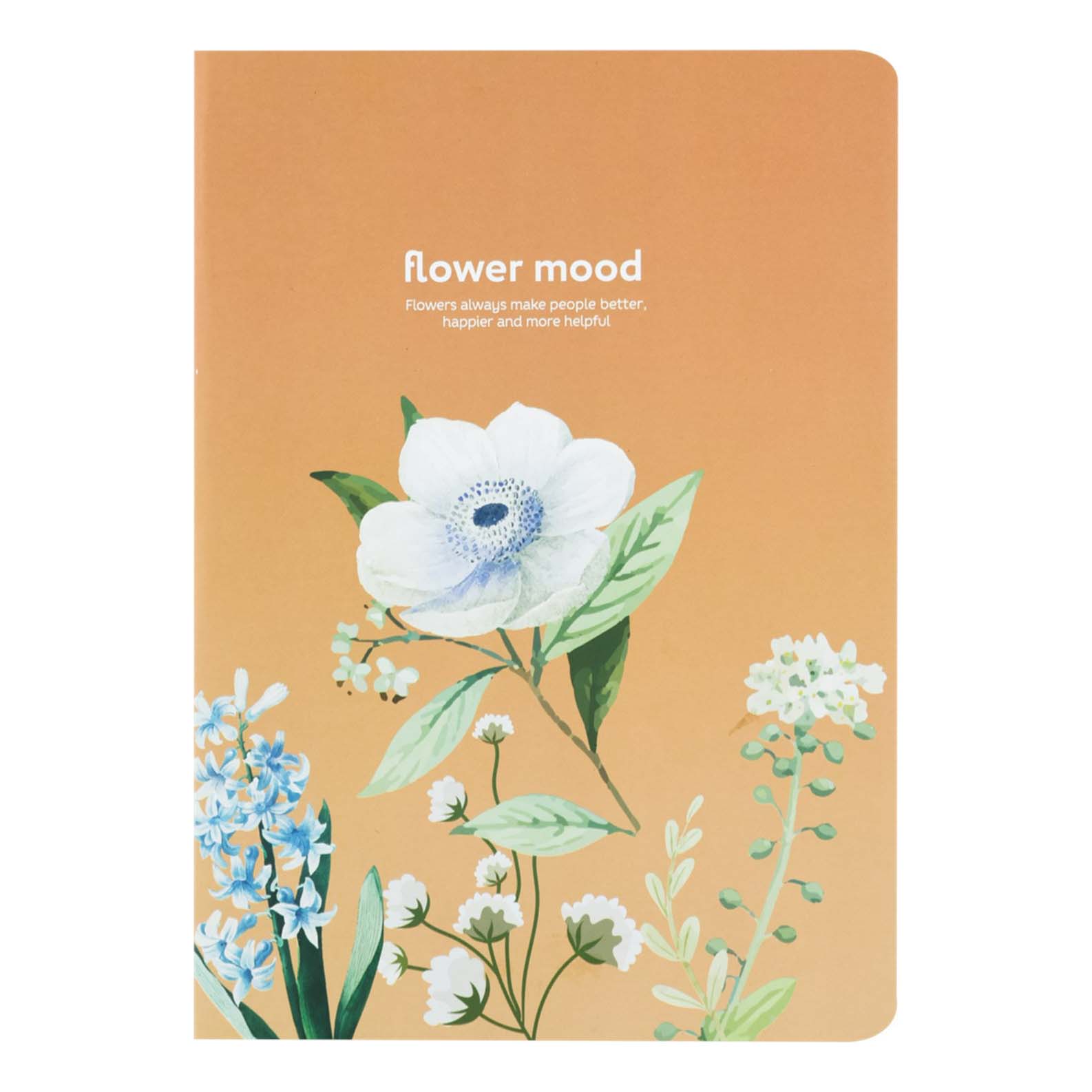 

Тетрадь общая Flower mood 96 листов А5 на скрепке в клетку