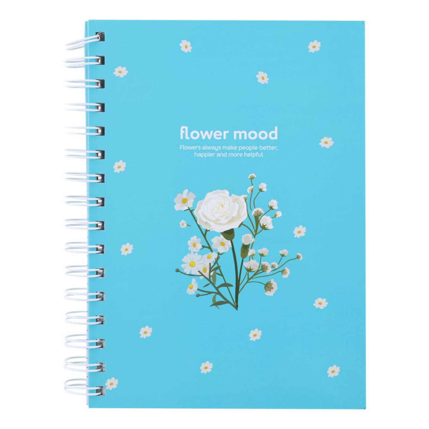 

Тетрадь общая Flower mood 80 листов А5 на спирали в клетку