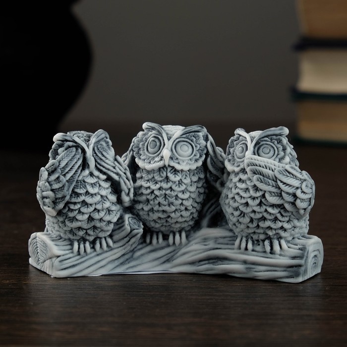 фото Сувенир "три совы" сувениры из мраморной крошки
