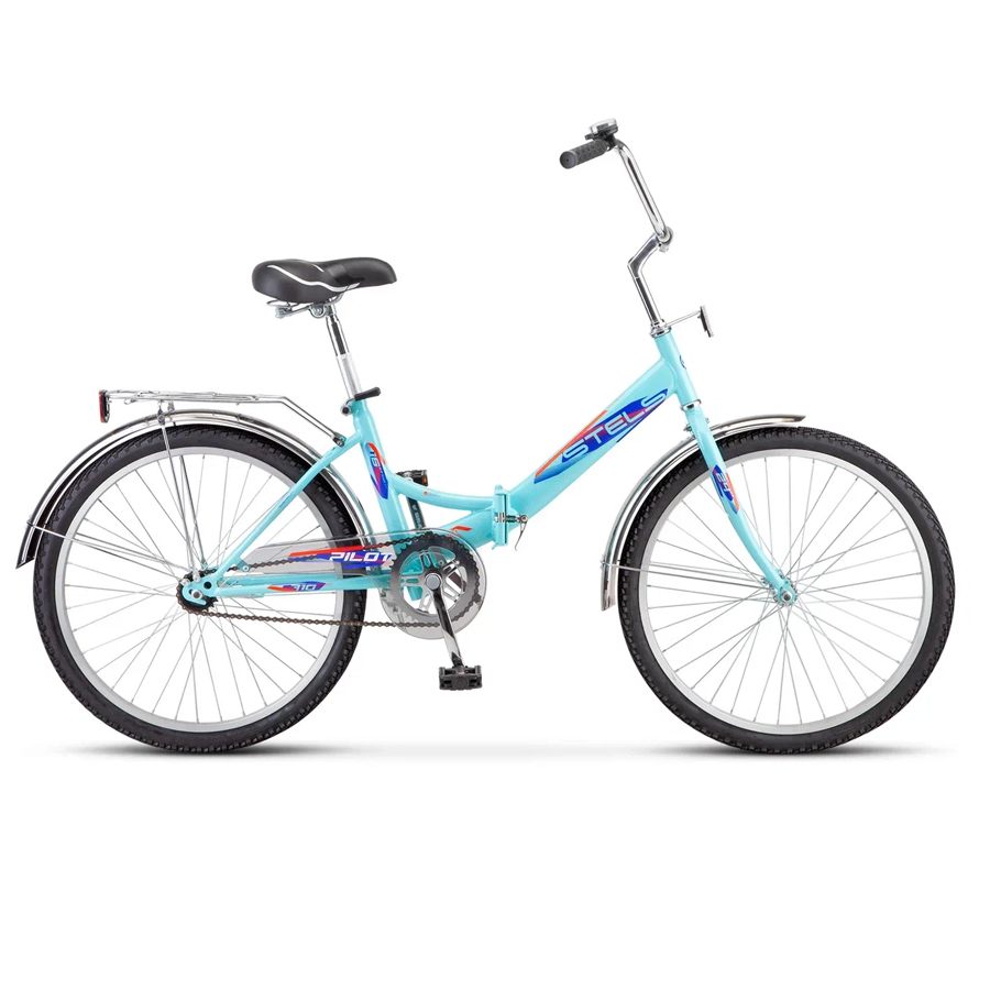 Велосипед взрослый складной Stels 24 Pilot 710 рама 14 морская волна 806000₽