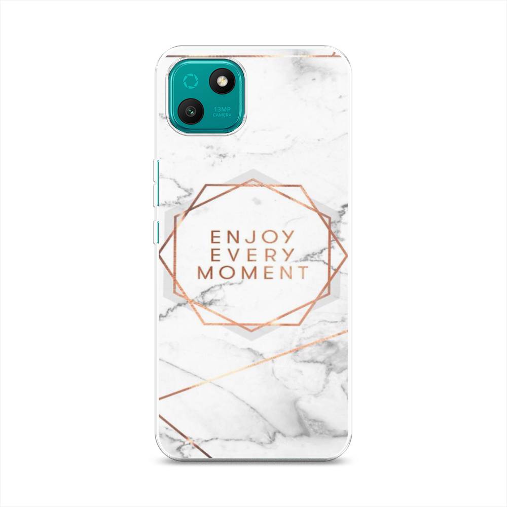 

Чехол Awog на Wiko T10 "Enjoy every moment мрамор", Разноцветный