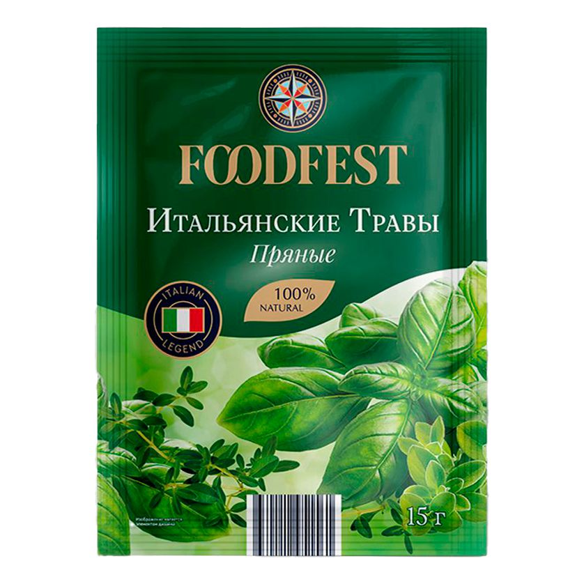 

Приправа Foodfest Итальянские пряные травы 15 г