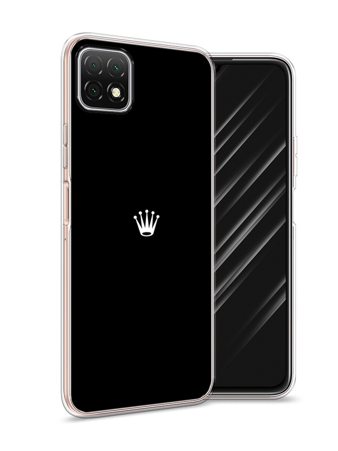 

Чехол Awog на Wiko T3 "Белая корона на черном фоне", Белый;черный