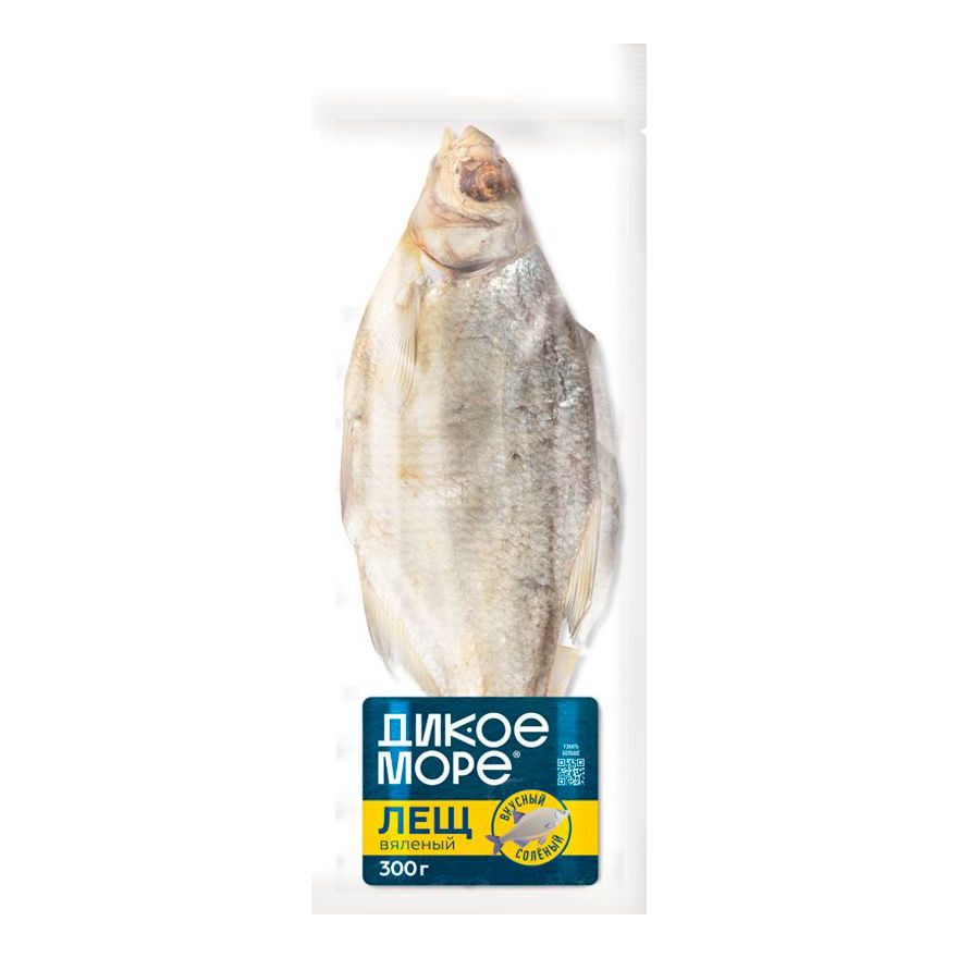 

Лещ вяленый Дикое море неразделанный 300 г