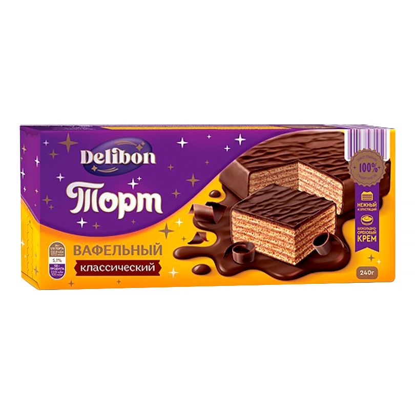 

Торт Delibon Классический вафельный 240 г