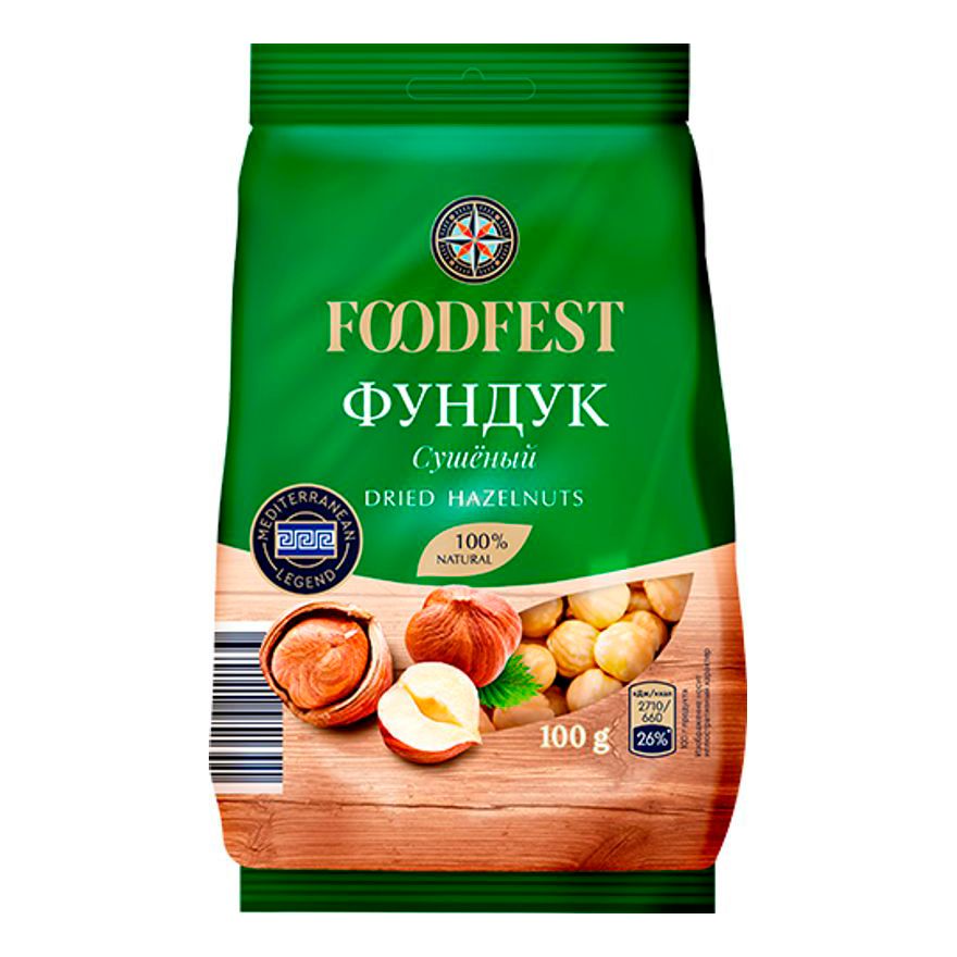 Фундук Foodfest сушеный очищенный 100 г