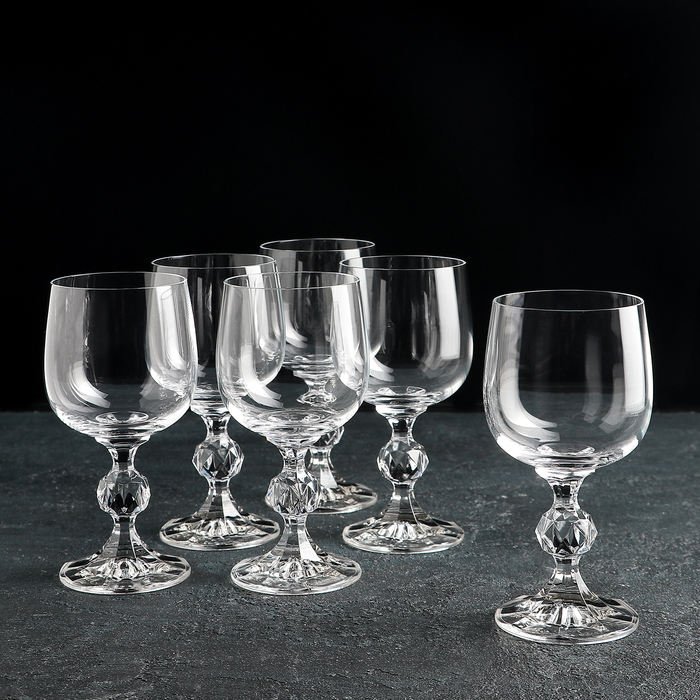 

Набор бокалов для вина Bohemia Crystal Клаудия, 190 мл, 6 шт, Прозрачный