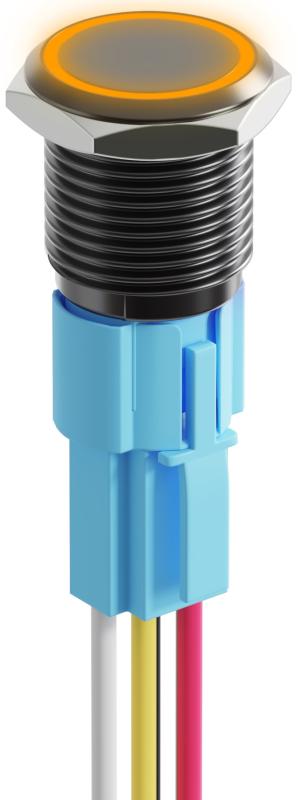 

Кнопка выключатель (тумблер) GSMIN K4B ON-OFF 5А 12В AC 5Pin с подсветкой и соединительным