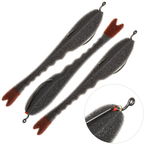 

Поролоновые рыбки Lex Slug King Size Of BB 3 шт., Серый, Slug King Size
