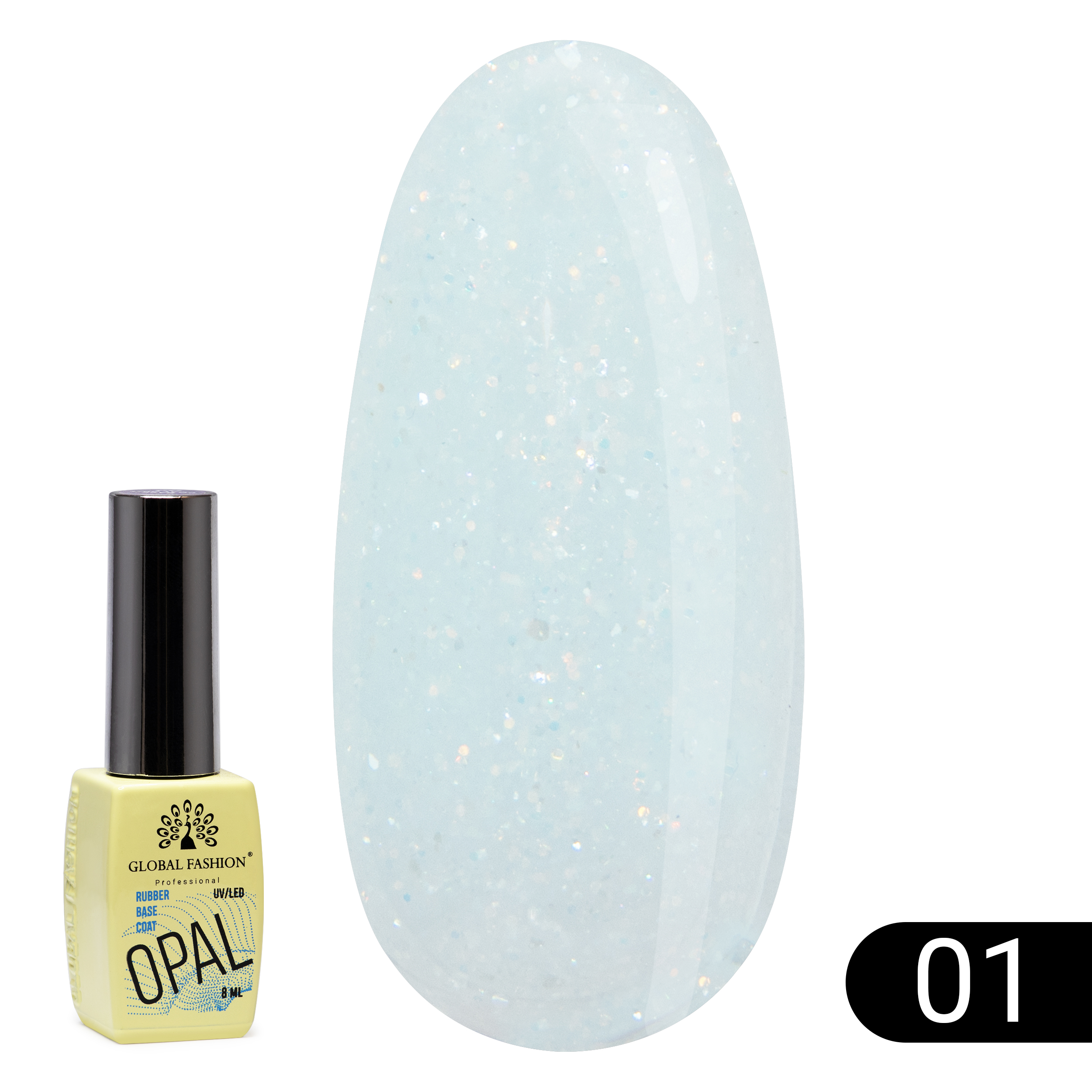 Каучуковая база Global Fashion Opal 8 мл 01