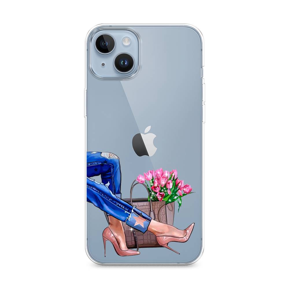

Чехол Awog на Apple iPhone 14 Plus / Айфон 14 Плюс "Каблучки", Разноцветный, 15350-7