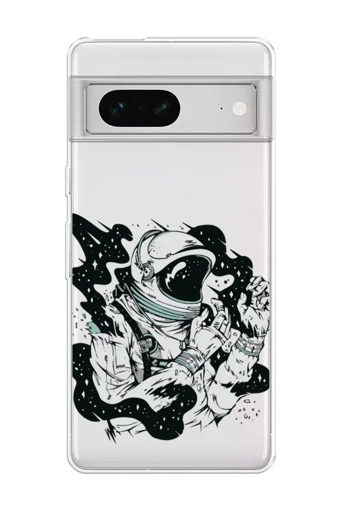 

Чехол Awog на Google Pixel 7 "Космонавт арт", Разноцветный