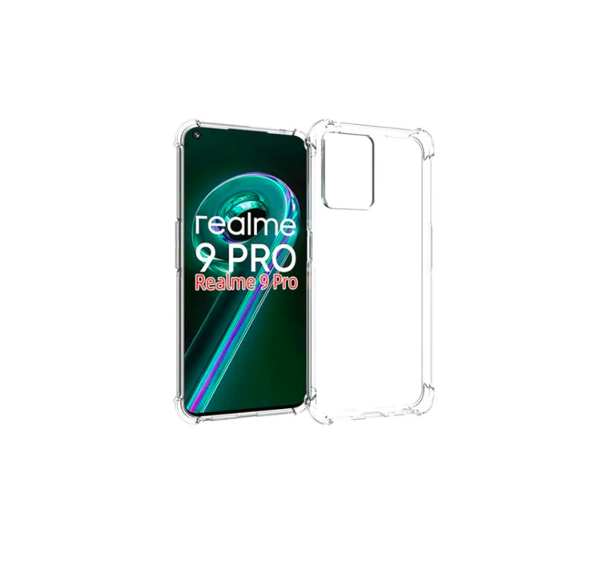 

Чехол задняя-панель-накладка-бампер MyPads Tocco для Realme 9 Pro с усиленной защитой угло, Прозрачный
