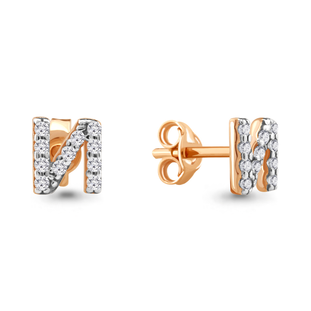 

Моносерьга пусет из серебра с фианитом Aquamarine 46556А_925_з, 46556А_925_з
