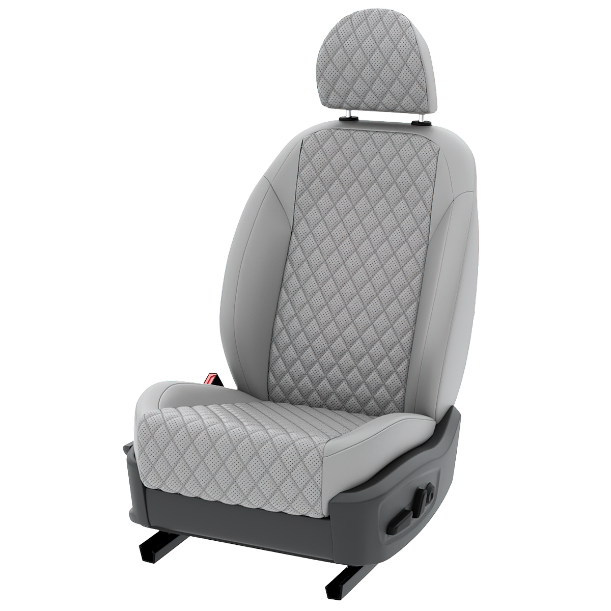 

Чехлы Автолето для Шевроле Лачетти серый экокожа с ромбом LA860C92, 82