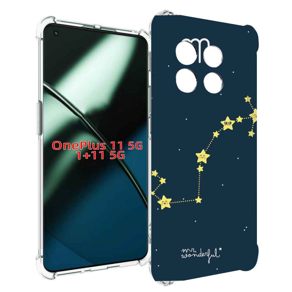 

Чехол MyPads знак зодиака скорпион 1 для OnePlus 11, Прозрачный, Tocco