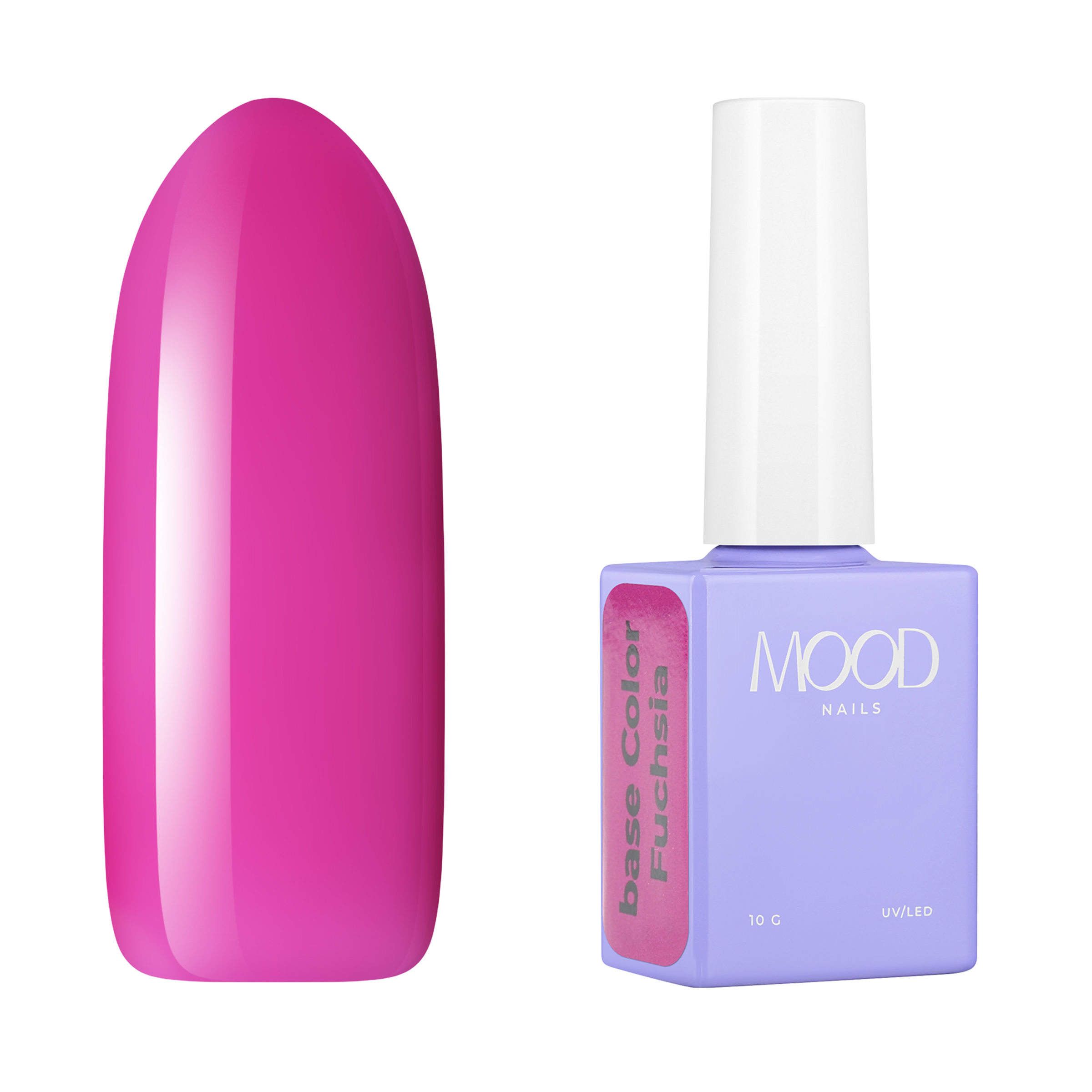 

База для гель-лака MOODNAIL Сolor Fuchsia 10 мл