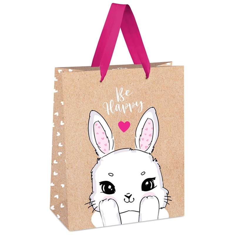 

Пакет подарочный 18 х 23 х 10 см Meshu Funny bunny крафт, Бежевый