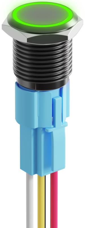 

Кнопка выключатель (тумблер) GSMIN K4B ON-OFF 5А 12В AC 5Pin с подсветкой и соединительным