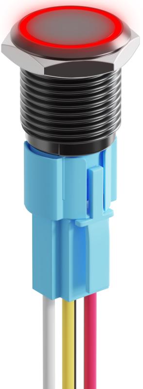 

Кнопка выключатель (тумблер) GSMIN K4B ON-OFF 5А 12В AC 5Pin с подсветкой и соединительным