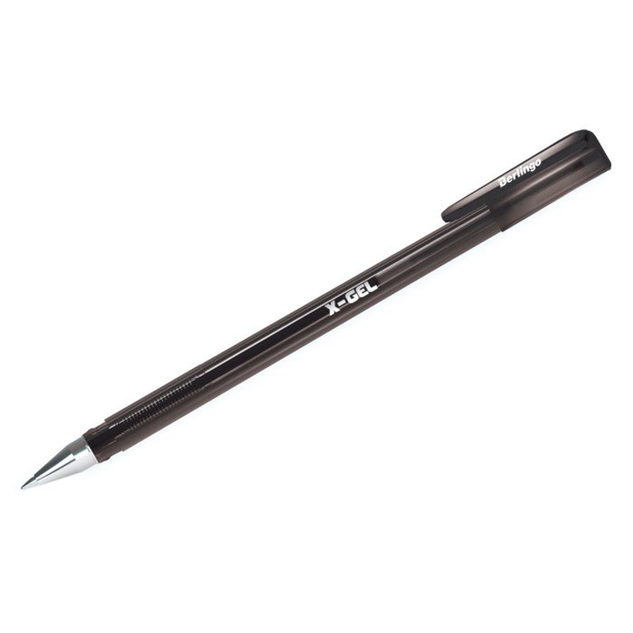 Ручка гелевая 0,5 мм Berlingo X-Gel, стержень чёрный(12 шт.)