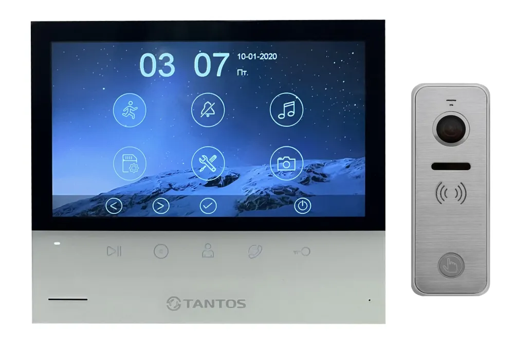 фото Комплект видеодомофона tantos selina hd m и ipanel 2 hd + (metal)